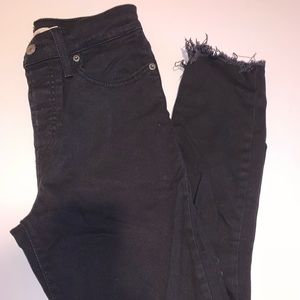 Levi’s Distressed Black Jeans